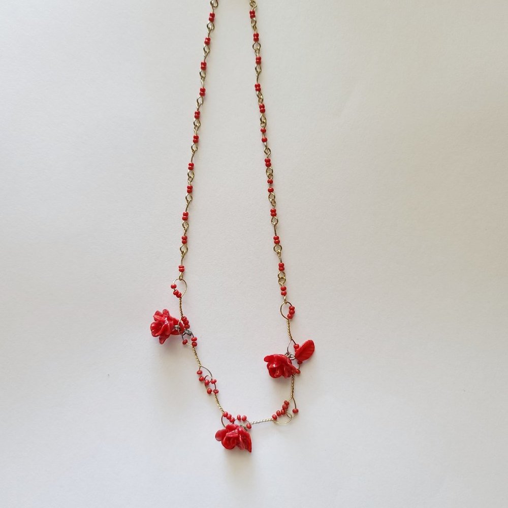 7/1 ROSE NECKLACE - Picture 2 of 2